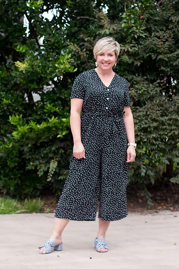 dotted jumpsuit