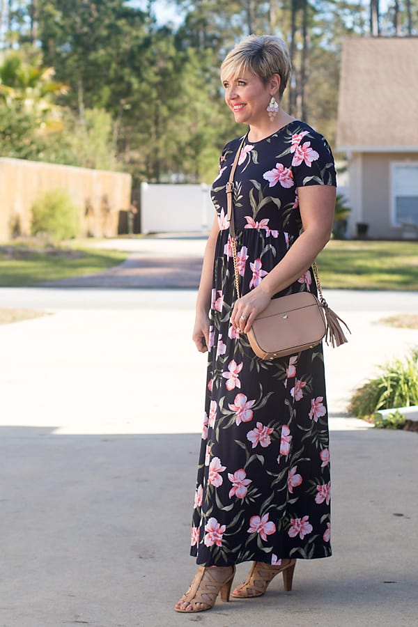 floral maxi dress for easter