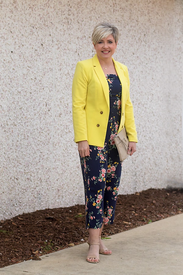 Easter outfit floral jumpsuit