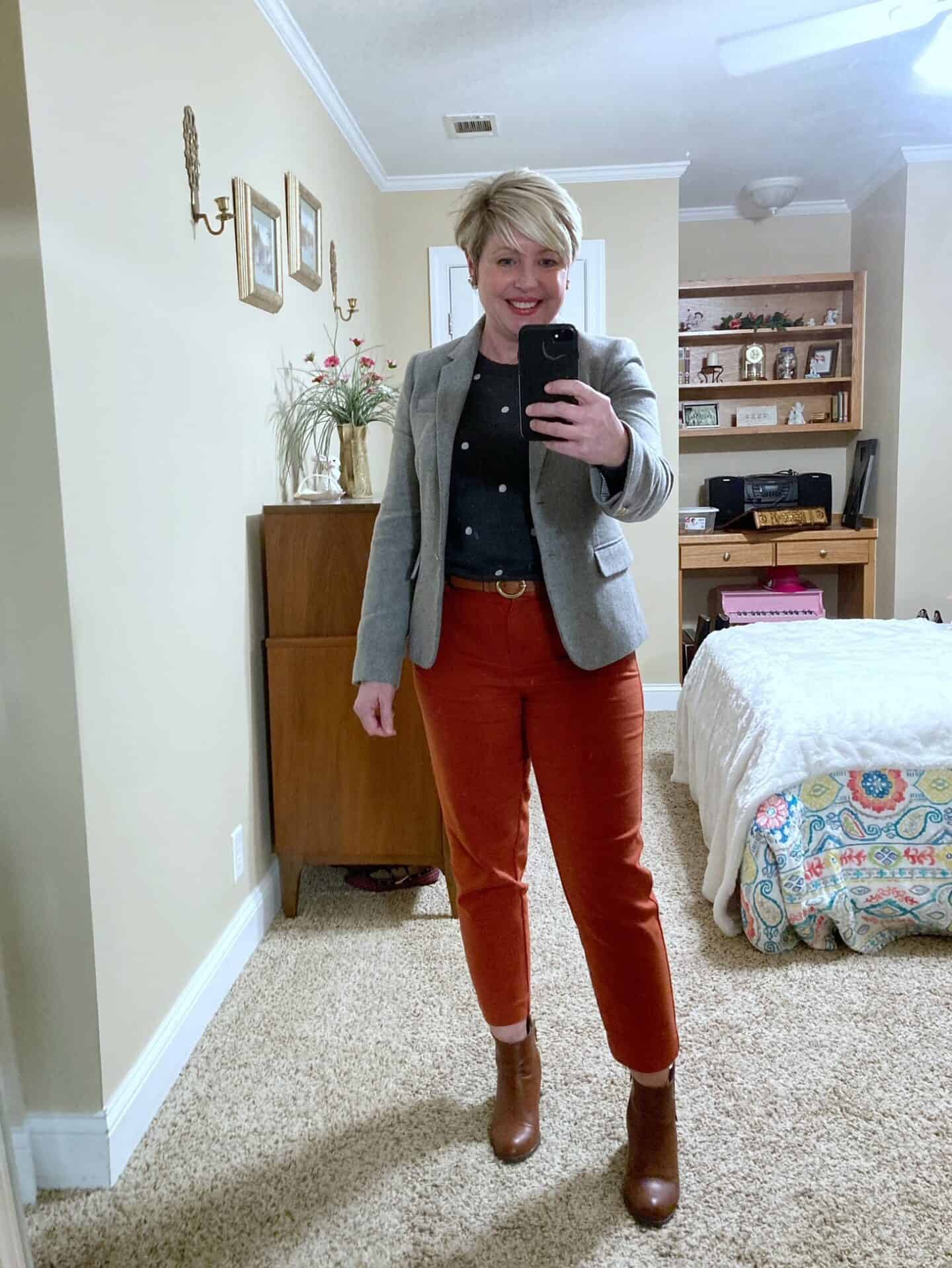 ankle pants and ankle boots  for the office