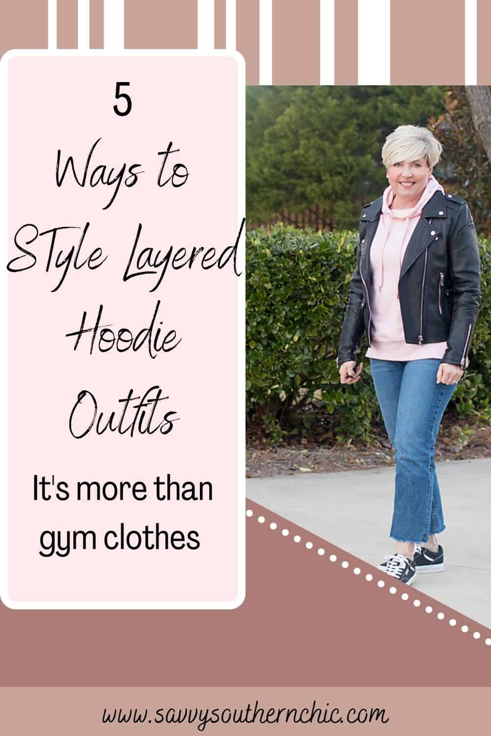 5 ways to style layered hoodie outfits