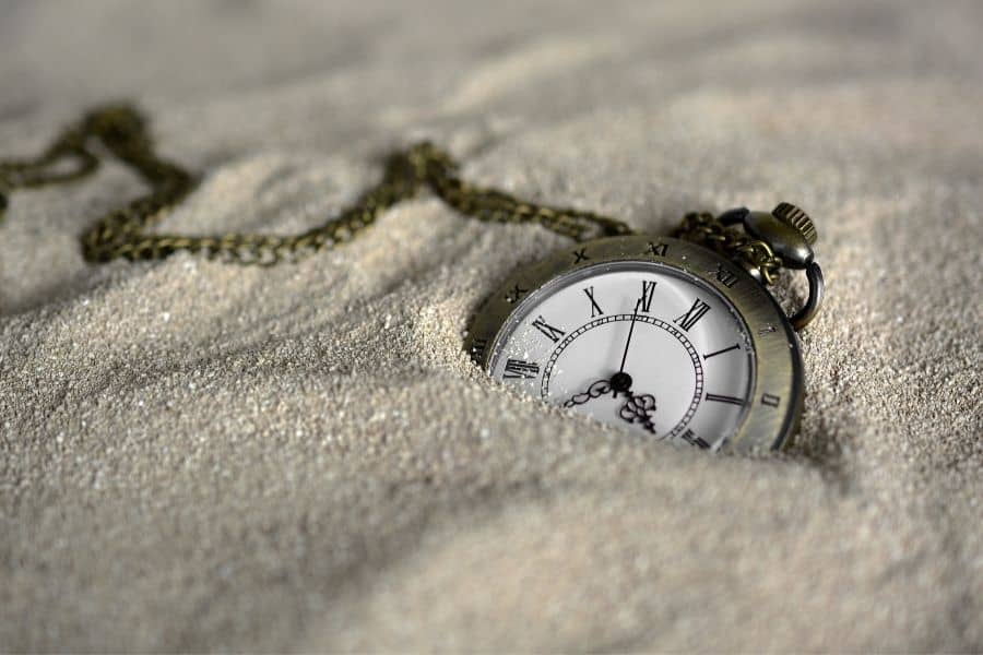 watch in the sand