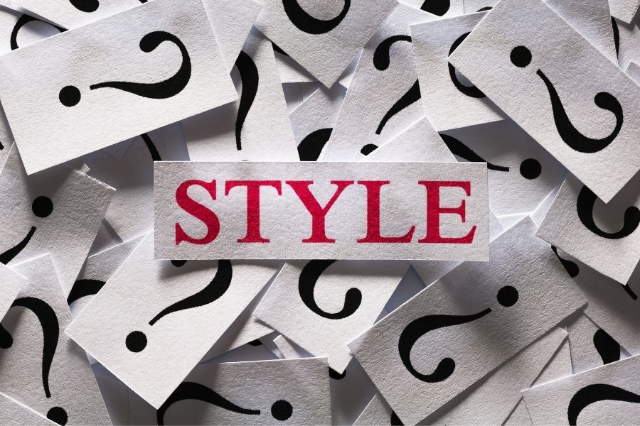 style photo of word style