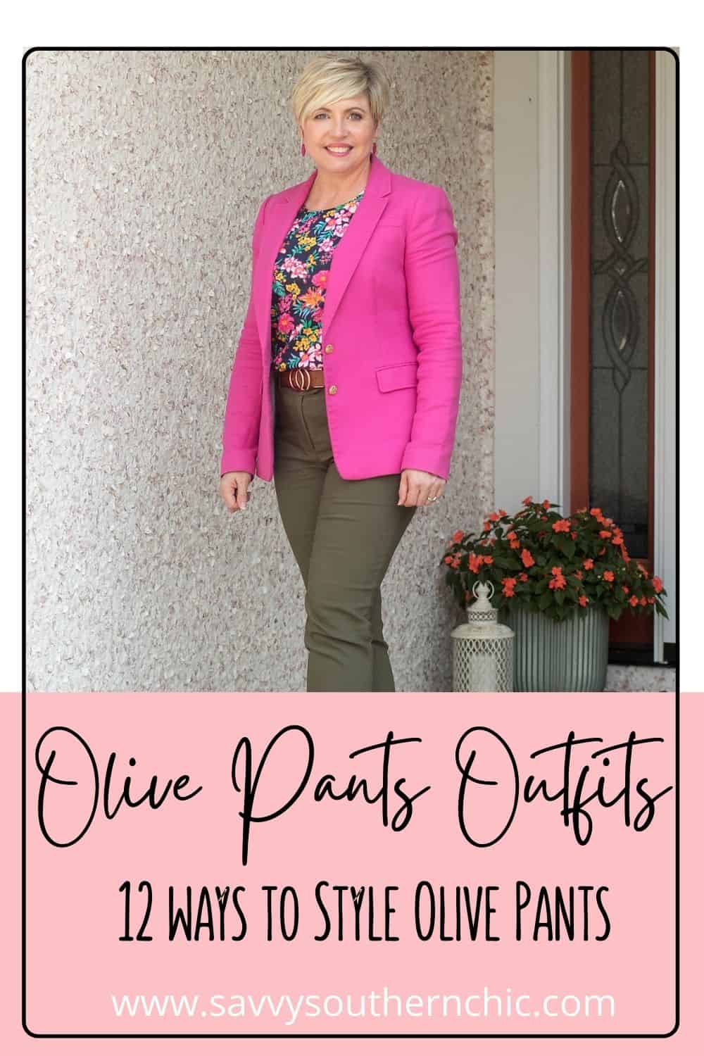 12 ways to wear olive pants