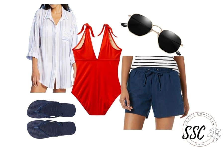 what to wear to the lake swimsuit outfit