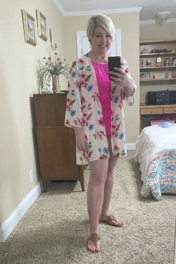 kimono as a swimsuit cover up
