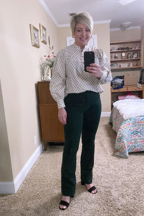 Old Navy try on pixie flare pants