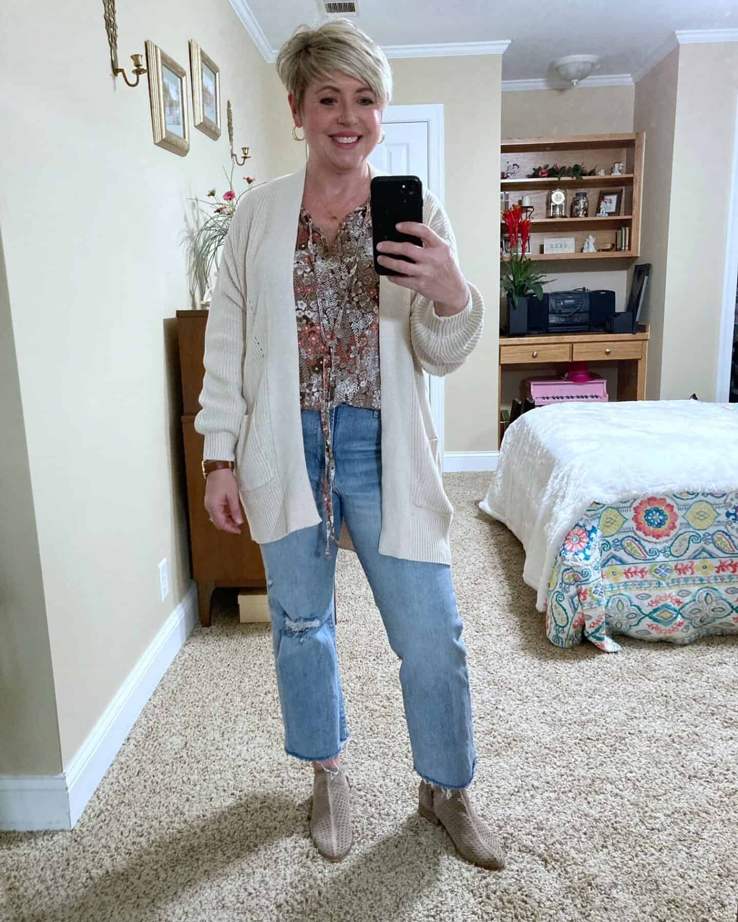 cardigan outfit for fall
