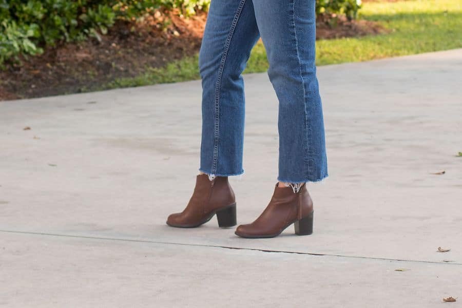 how to wear brown ankle boots