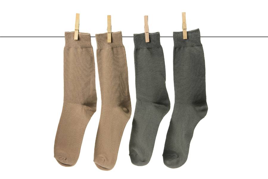 solid neutral socks